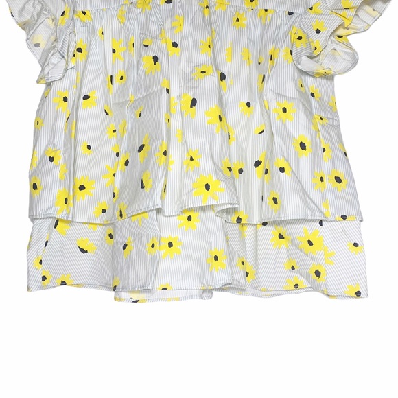 Zara Trafaluc Sunflower Ruffle Blouse XS - Picture 3 of 7